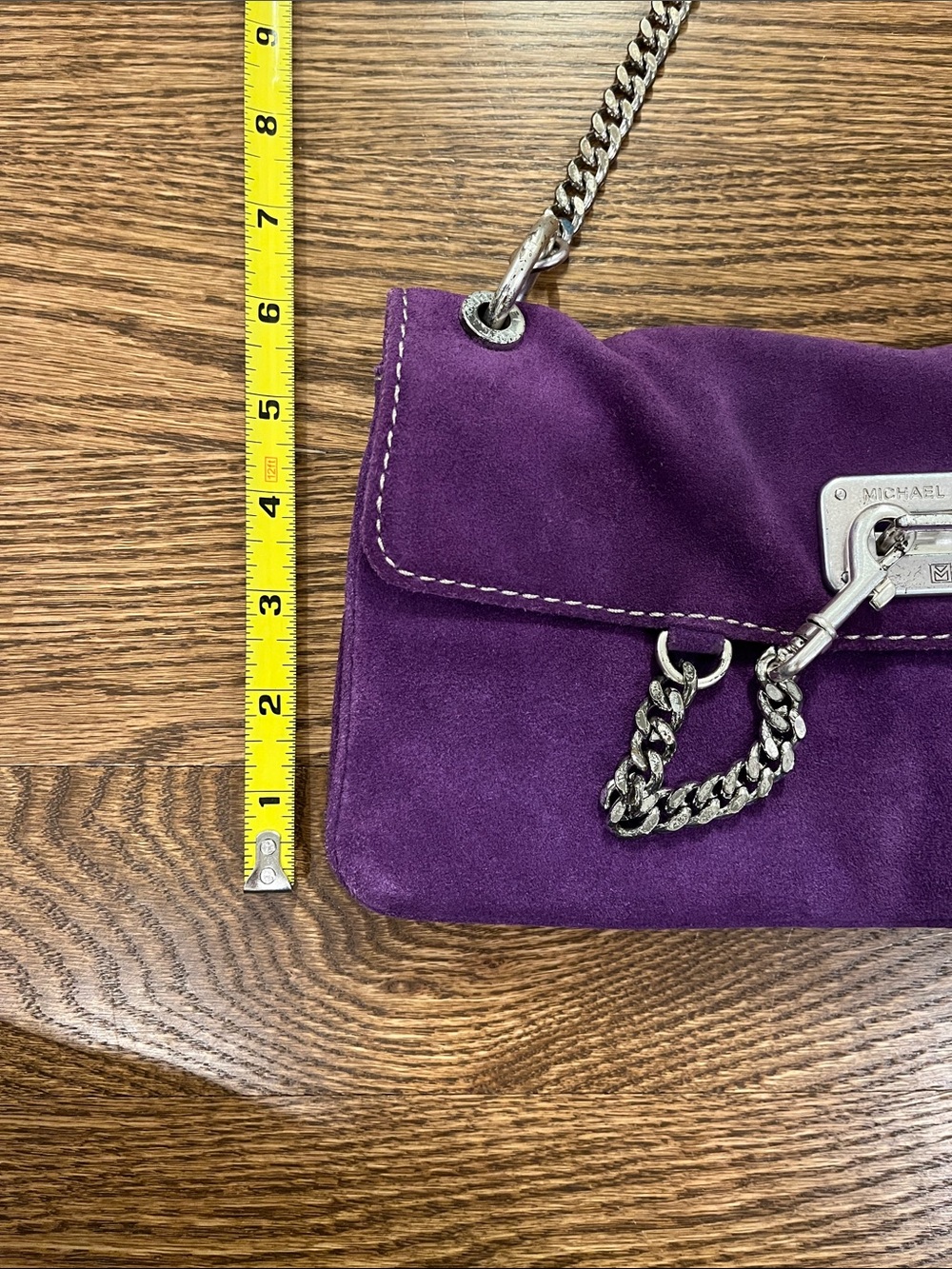 MICHAEL Michael Kors purple suede shoulder bag | vintage - Picture 7 of 9